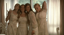 The photo Mr. Lisbon takes of his daughters in their 